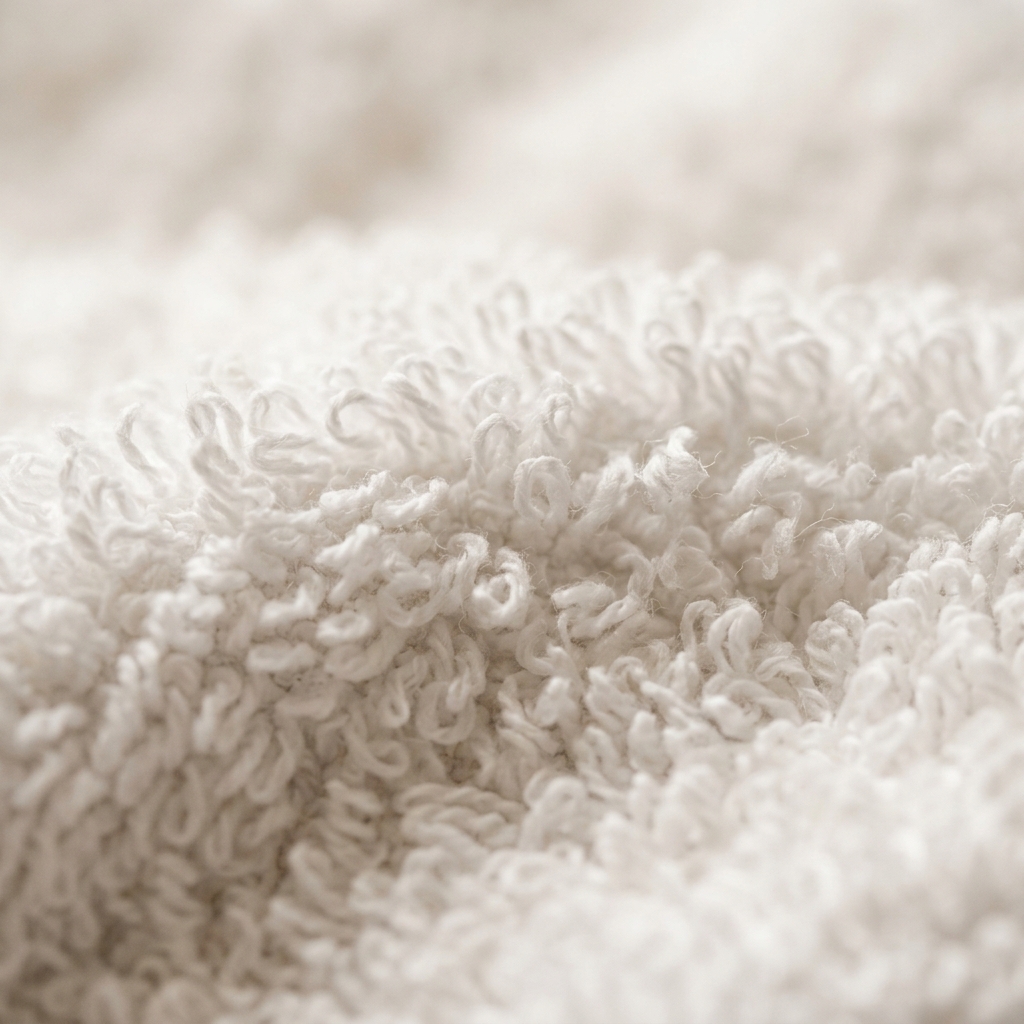Ultra-soft premium towel texture close-up